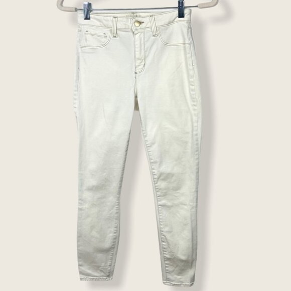 Revolve L'Agence Margot High Rise Skinny Jeans 25 Macademia White USA Made Pants - Picture 3 of 11